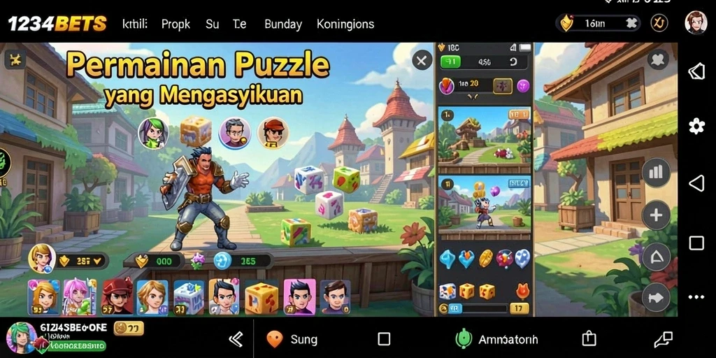 Tampilan menarik dari gameplay 1234BETS yang penuh warna.