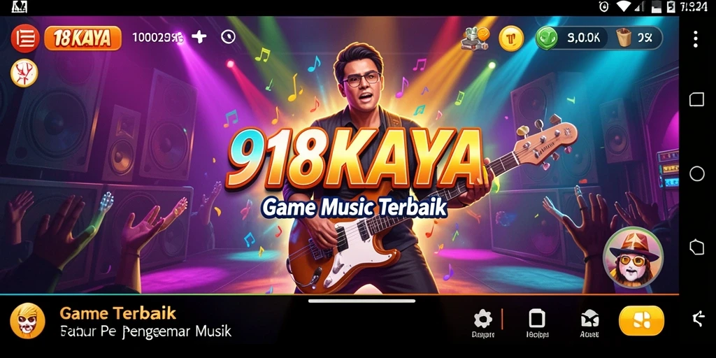Screenshot 918KAYA menampilkan momen seru bermain musik.