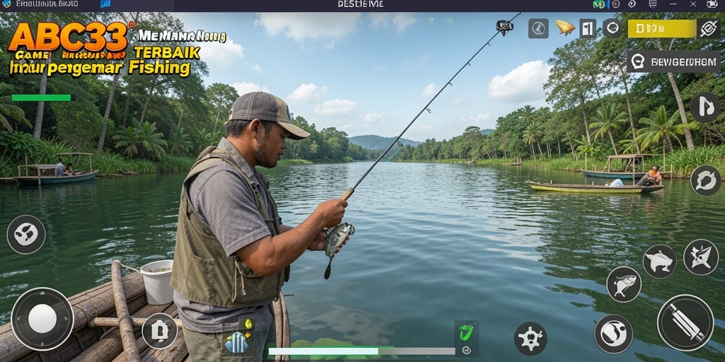Gameplay seru ABC33 dengan fitur memancing yang menarik.
