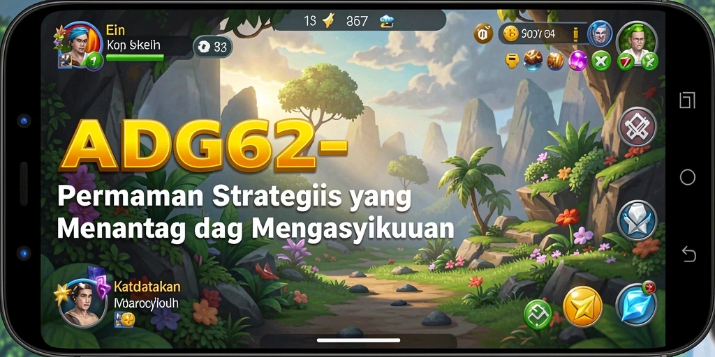 Tampilan gameplay yang epik dengan strategi mendalam di ADG62.
