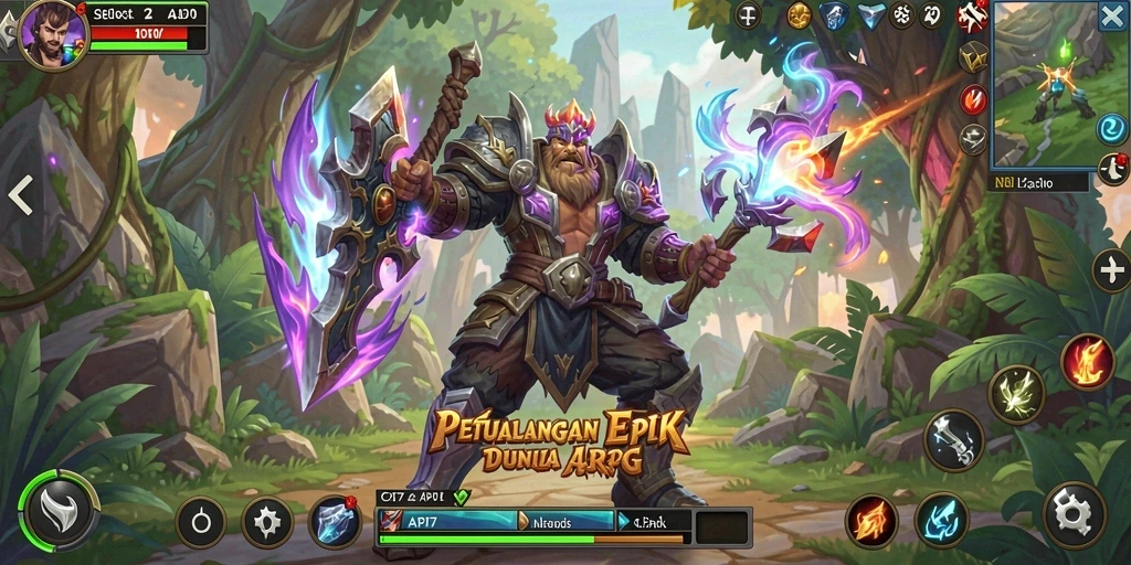 Gameplay seru di dunia fantasi yang menawan.