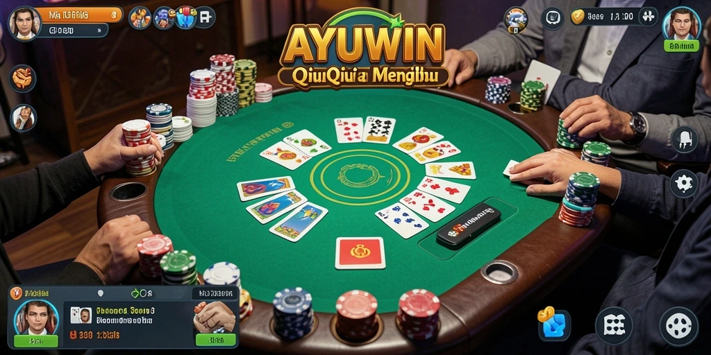 Tampilan gameplay QiuQiu yang seru dan mendebarkan di AYUWIN.