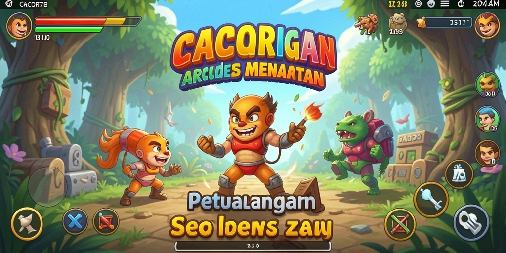 Gameplay CACOR78 yang menegangkan dengan grafis cerah.