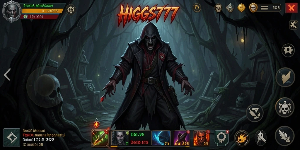 Screenshot HIGGS777 menampilkan suasana horror yang mencekam.