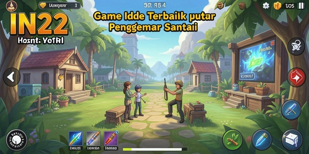 Tampilan gameplay IN22 yang mengasyikkan dalam genre Idle.