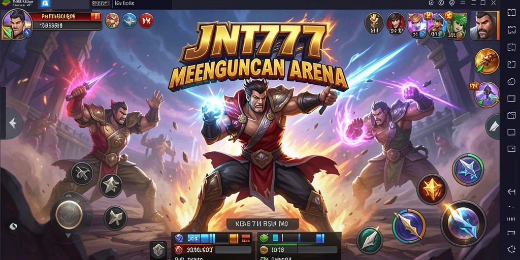 Tampilan gameplay JNT777 dengan aksi pertarungan yang mendebarkan.