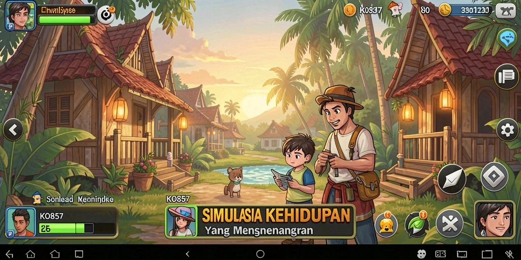 Tampilan gameplay <strong>KO857</strong> yang menarik dan interaktif dengan karakter yang hidup.