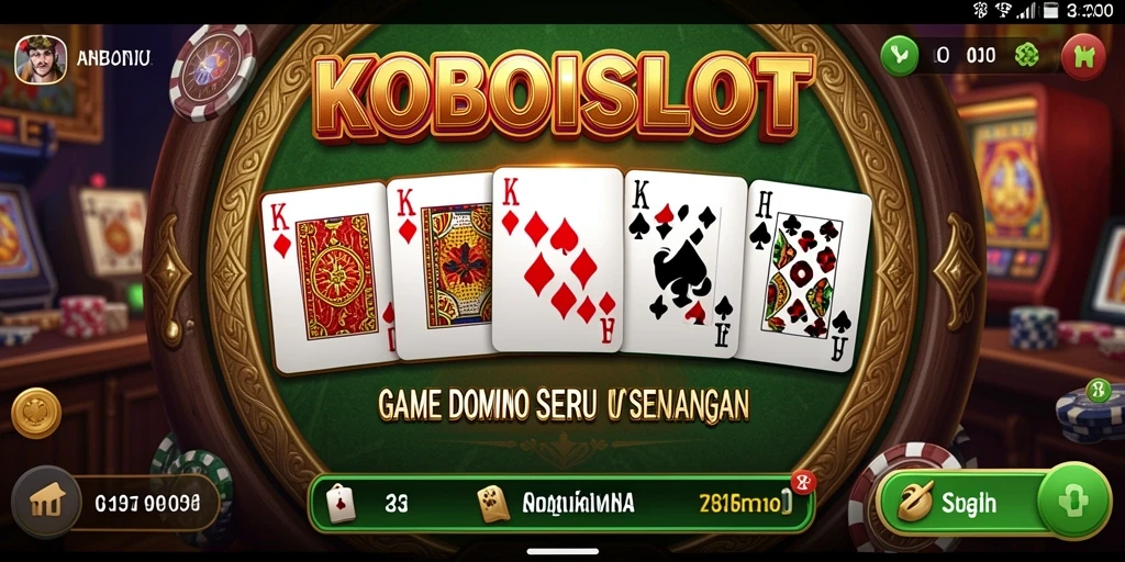 Gameplay seru dan menarik dari KOBOISLOT yang menguji strategi domino.