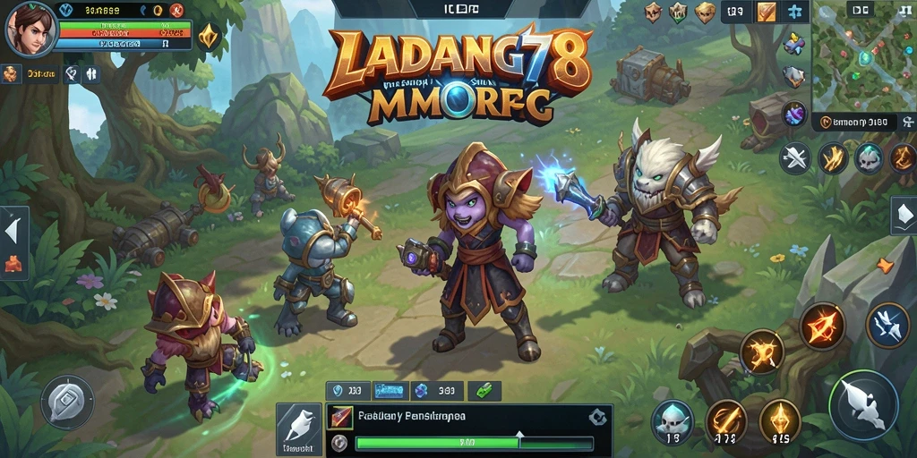 Screenshot LADANG78 menampilkan aksi seru dalam dunia MMORPG.