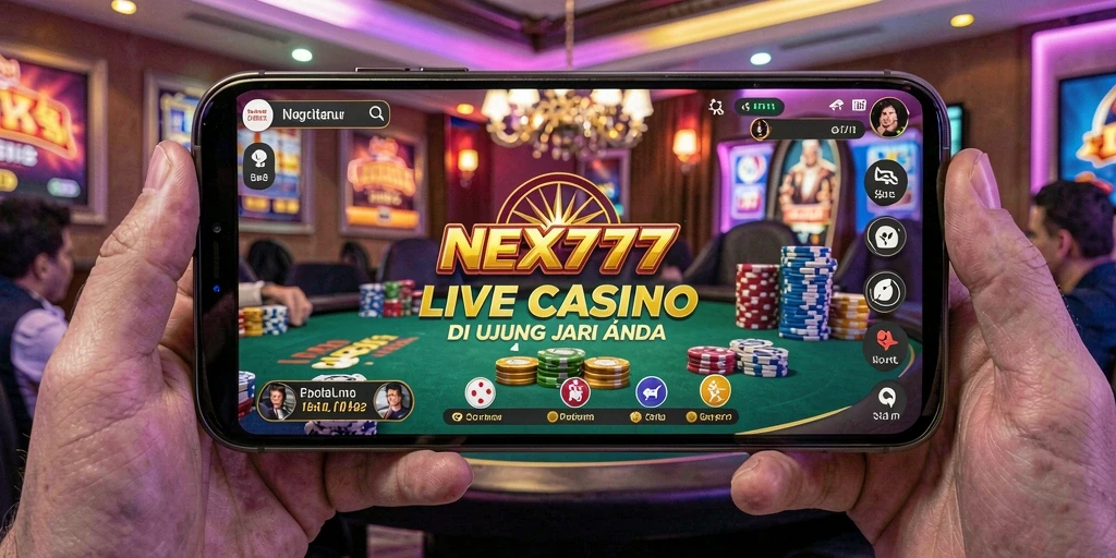 Tampilan gameplay NEX777 yang imersif dan interaktif di Live Casino.