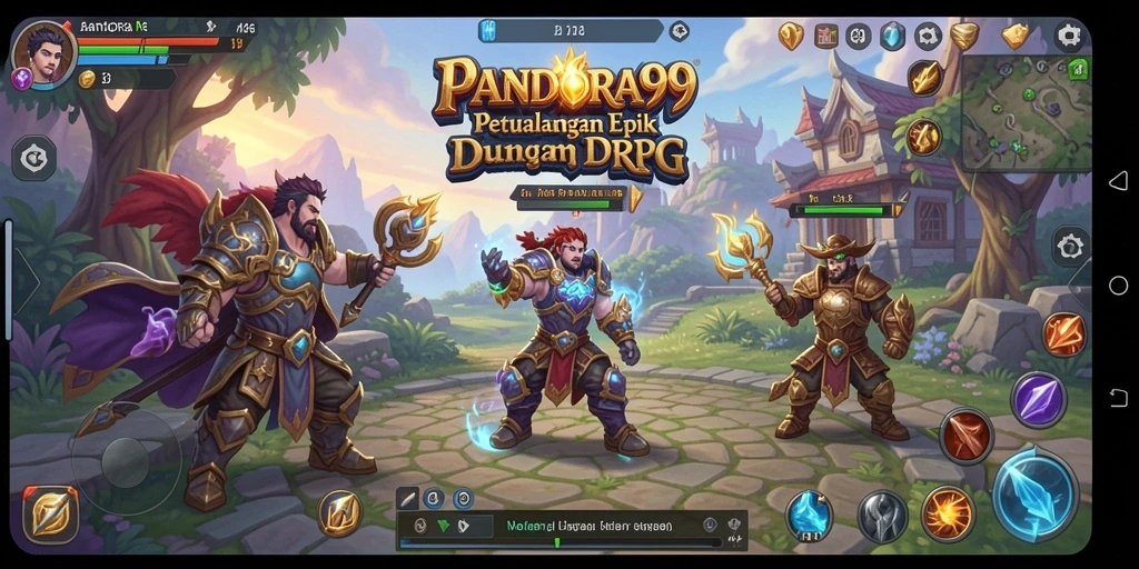 Tampilan gameplay PANDORA99 yang menakjubkan dengan pertarungan seru.