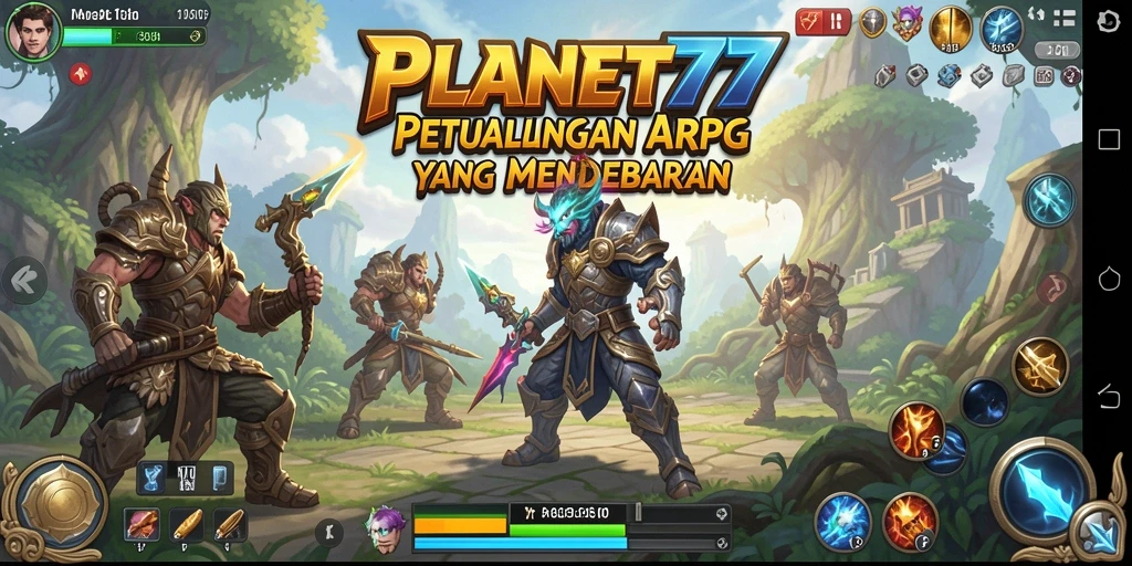 Tangkapan layar gameplay mendebarkan dari PLANET77.