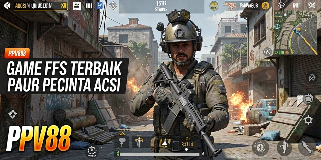 Tampilan menakjubkan dari gameplay PPV88 yang penuh aksi FPS.