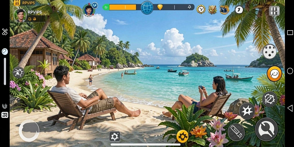 Tampilan gameplay RPVIP5 dengan grafis yang menawan.
