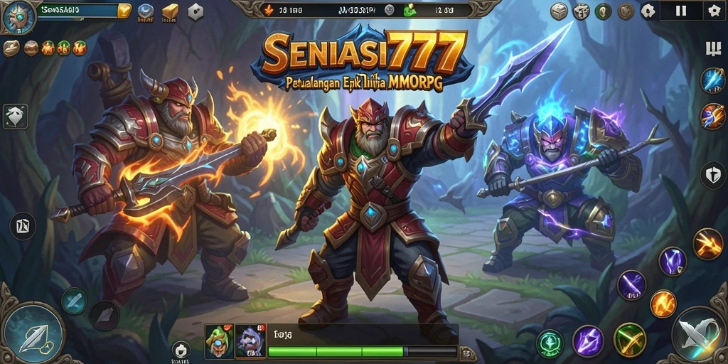 Tampilan gameplay epik dari SENSASI777 dalam dunia MMORPG.