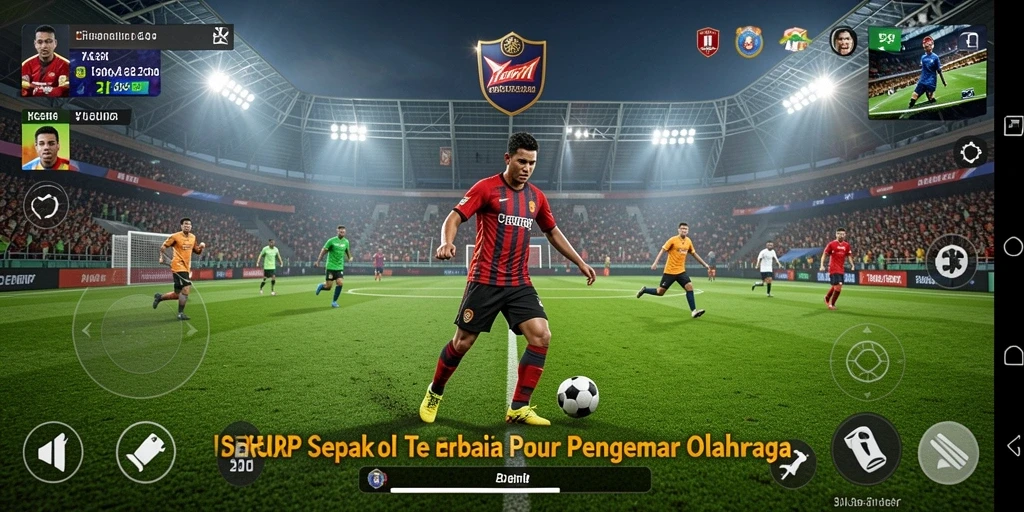 Tangkapan layar SERURP menunjukkan aksi pertandingan sepak bola yang seru.