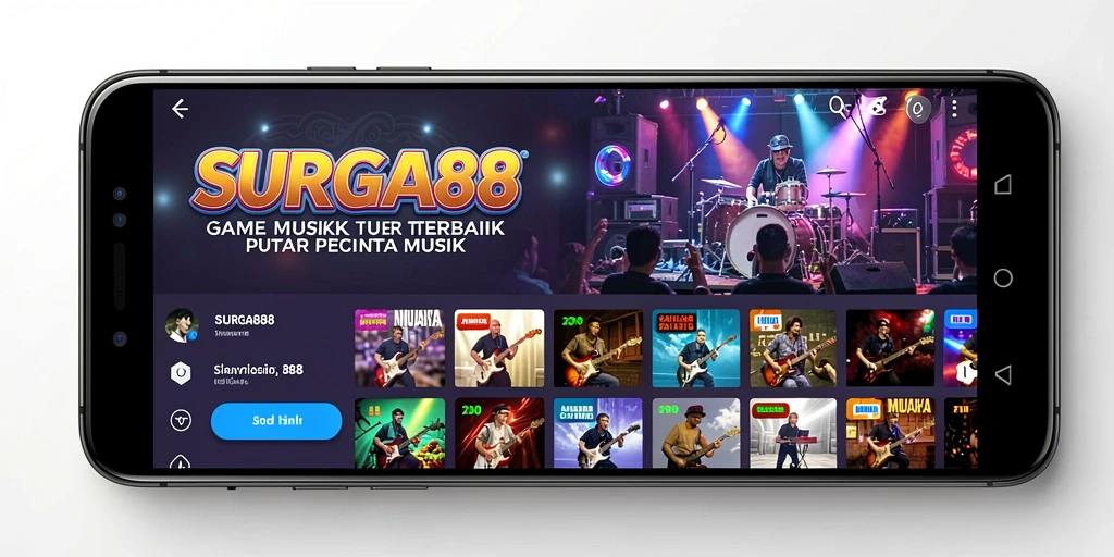 Tampilan menarik dari gameplay SURGA88 dengan elemen musik yang menyenangkan.