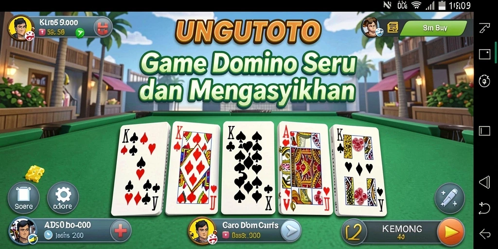 Tampilan seru dari gameplay UNGUTOTO yang penuh tantangan.